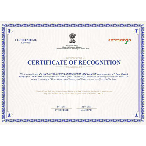 Startup India Recognition