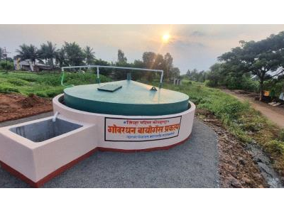 100 cubic meter mixed waste based biogas to power application project under Gobardhan scheme in Mangaon, Kolhapur