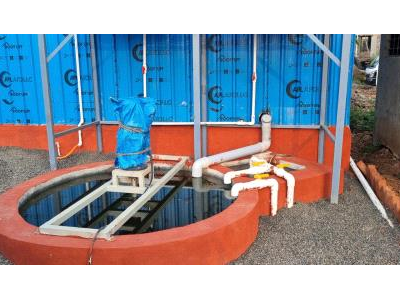 100 cubic meter mixed waste based biogas to power application project under Gobardhan scheme in Mangaon, Kolhapur